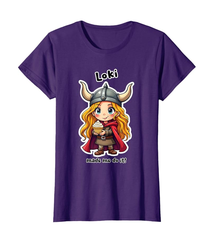 Loki Made Me Do It! Stealing Cupcakes Tee T Shirt