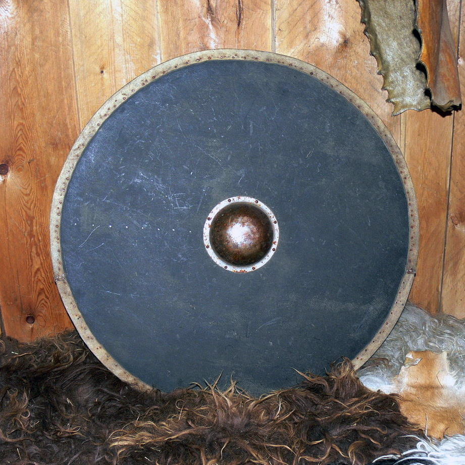 A typical Viking shield in Gokstad style A typical Viking shield in Gokstad style
